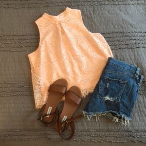 Sleeveless Lace Top